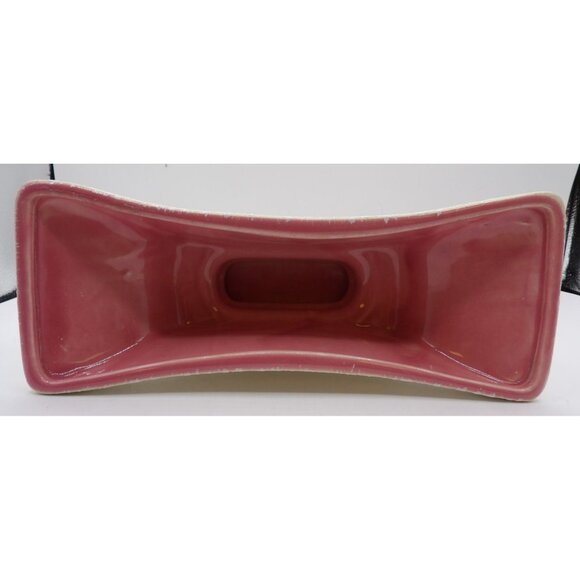 Vintage Royal Windsor Ceramic Planter Vase Pink & White Mid-Century Modern Style - Picture 4 of 5